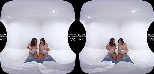  NEW Naughty America VR Big tits and big butts threesome with Karlee Grey and Ashley Adams!